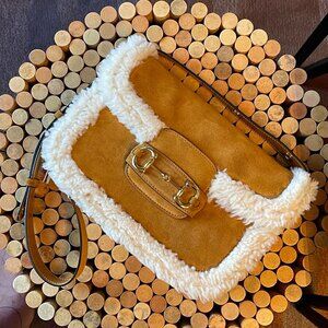 Brand New Unused Gucci Shearling Horsebit 1955 Small